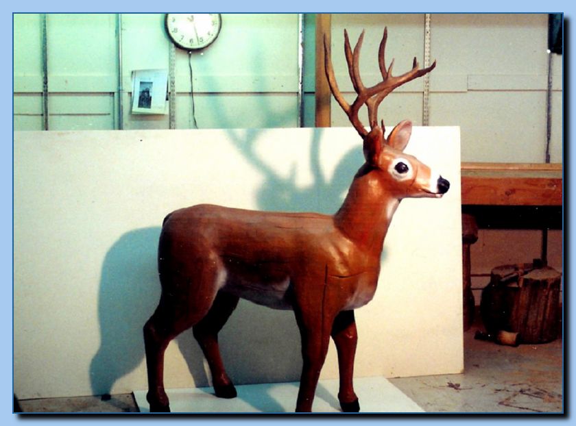 2-83a deer, buck with antlers